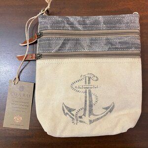 Clea Ray Anchor Design Upcycled Crossbody Purse